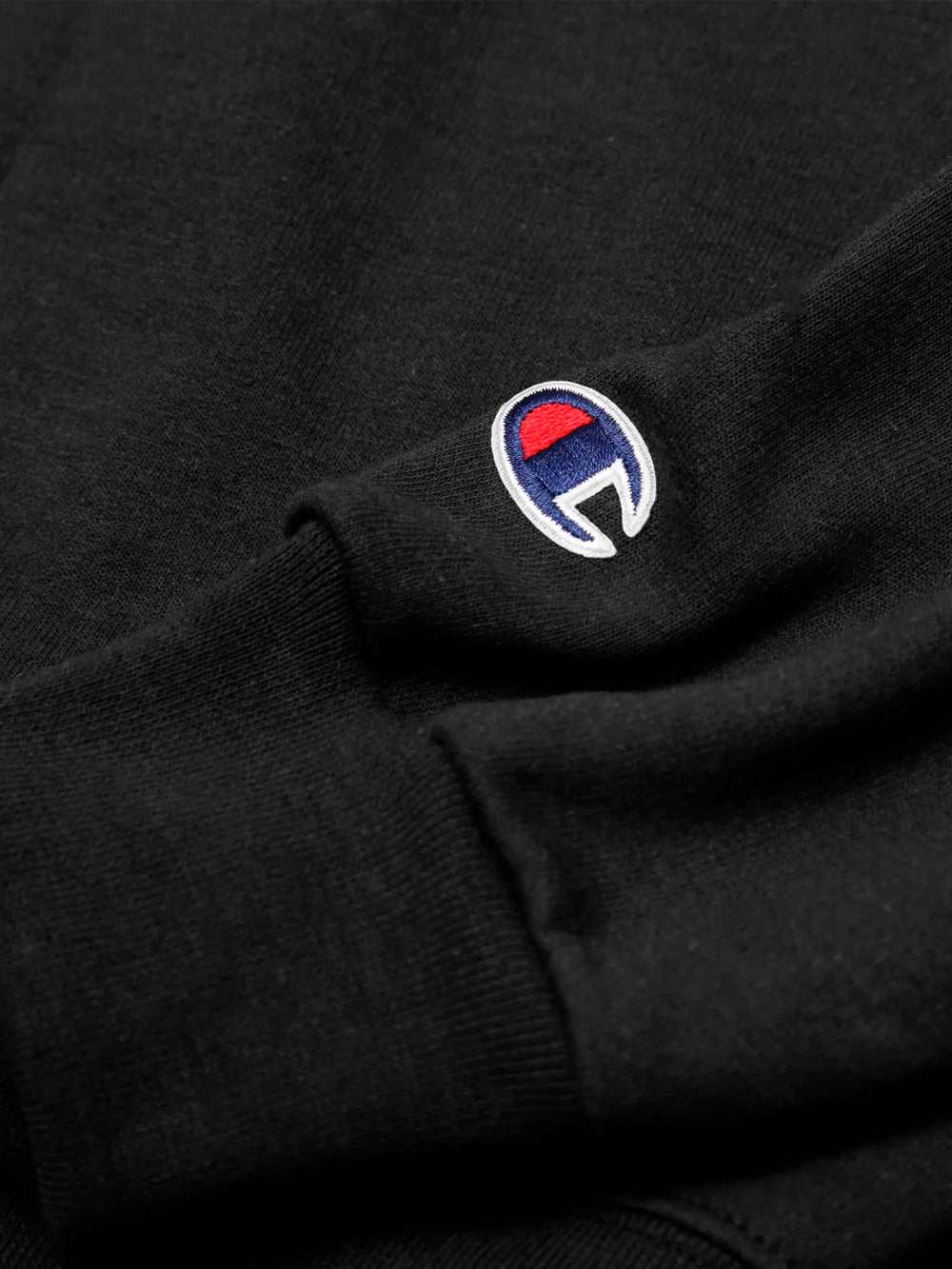 CHAMPION M Hoodie nera Reverse Weave Made in USA Nero Urbanstaroma