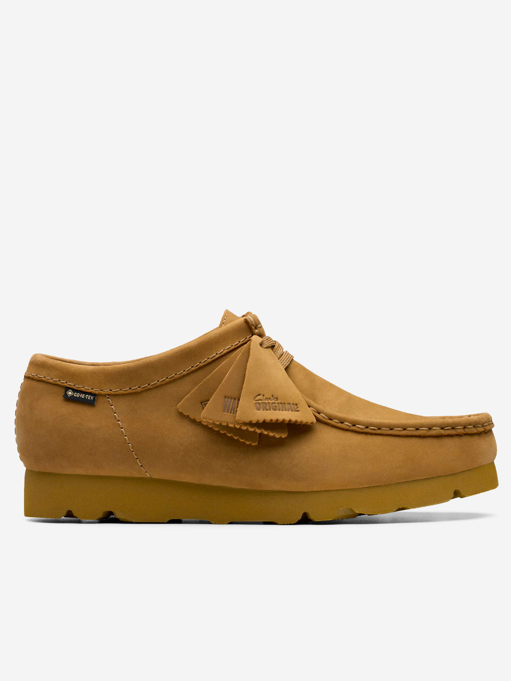 CLARKS Wallabee Gtx Oakmoss nubuk Cammello Urbanstaroma