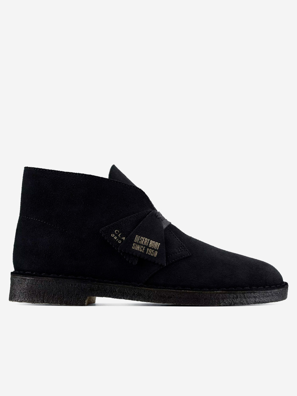 CLARKS Desert Boots Goretex suede Nero Urbanstaroma