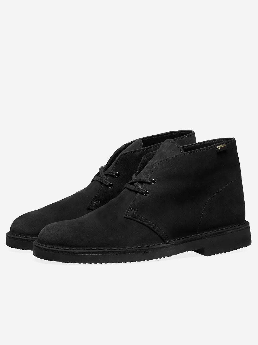 CLARKS Desert Boots Goretex suede Nero Urbanstaroma