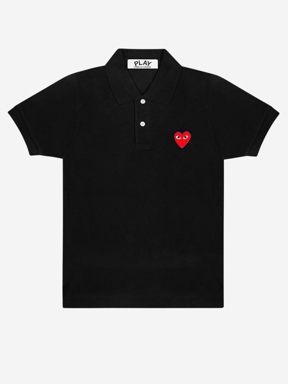 COMME DES GARCONS PLAY Polo CDG Red Play nera Nero Urbanstaroma