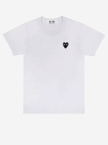 Camiseta Mini Heart de algodón blanco