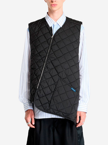 Gilet a taglio diagonale CDG SHIRT x Lavenham