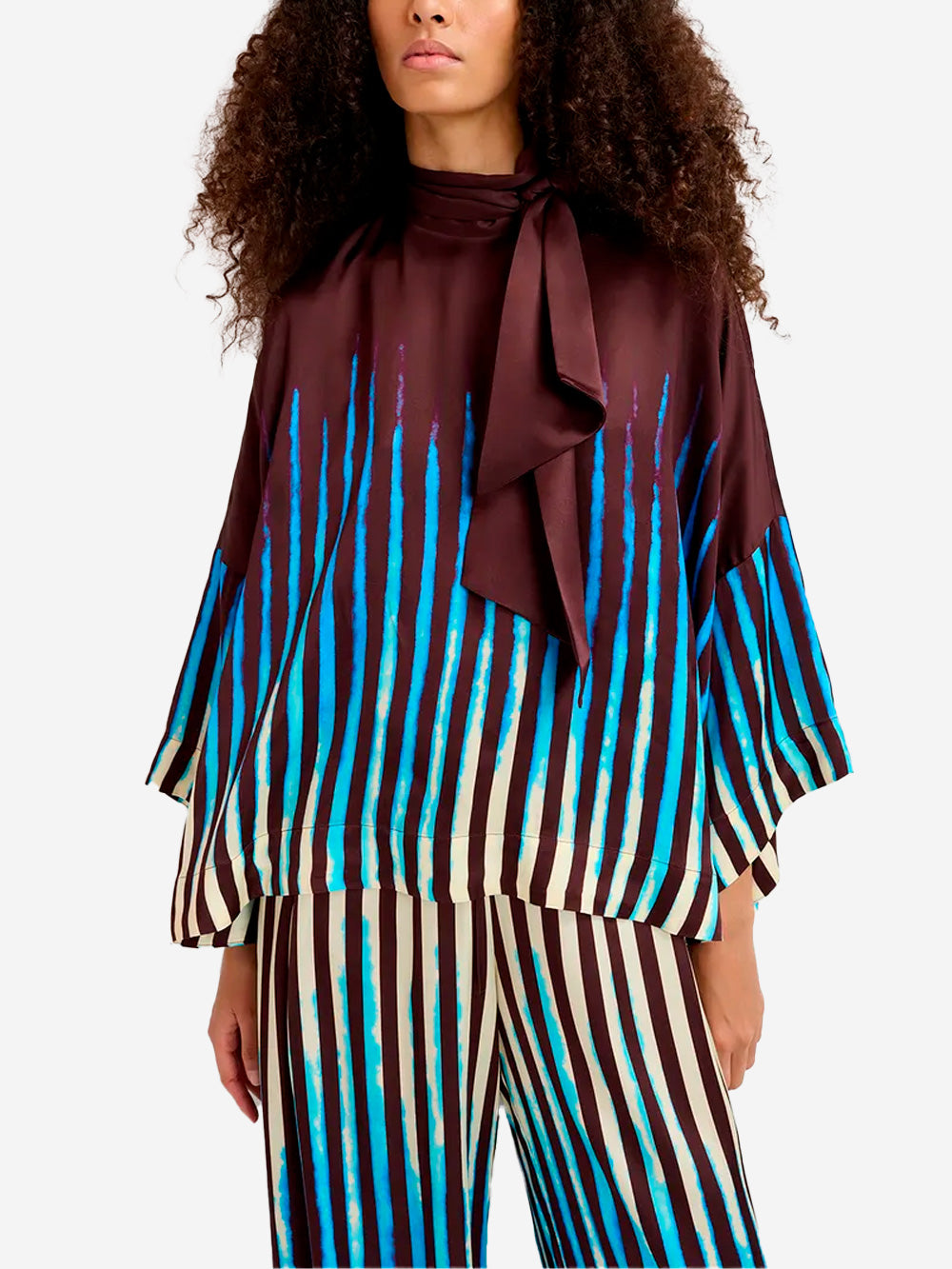 ESSENTIEL ANTWERP Top oversize con fiocco Multicolor Urbanstaroma