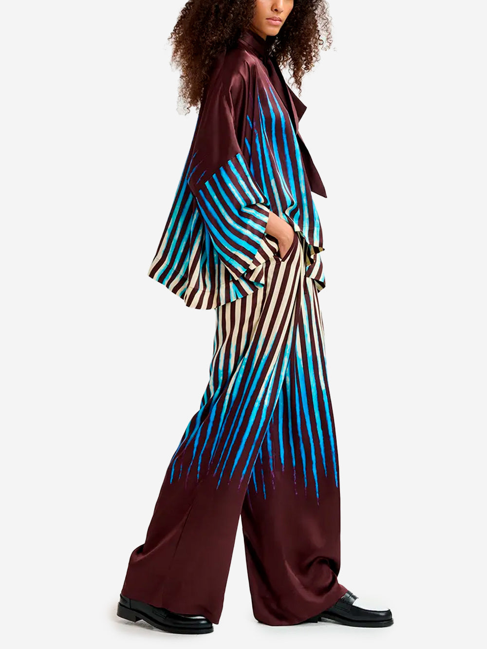 ESSENTIEL ANTWERP Top oversize con fiocco Multicolor Urbanstaroma