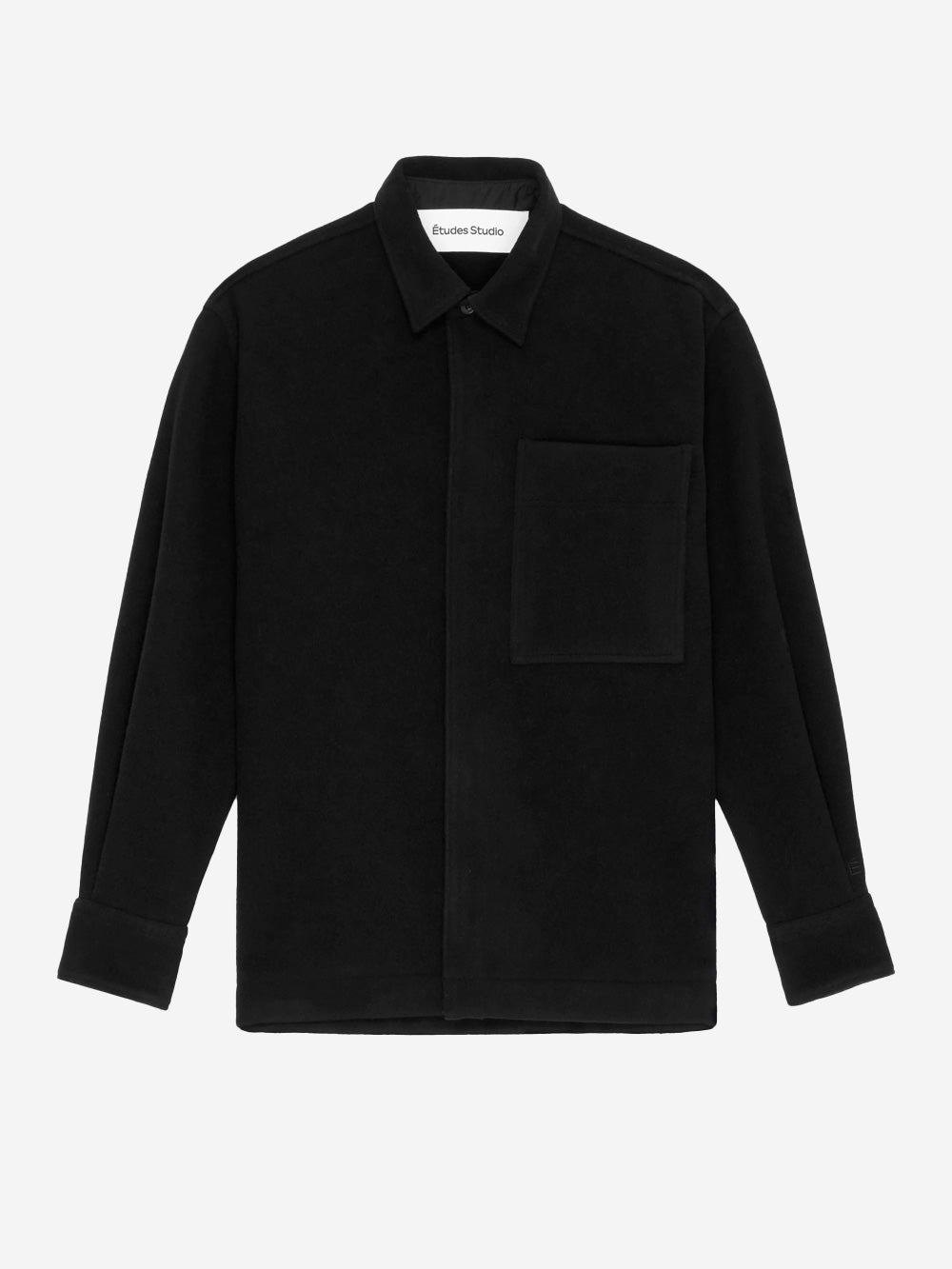 ETUDES STUDIO Overshirt nero in lana Nero Urbanstaroma