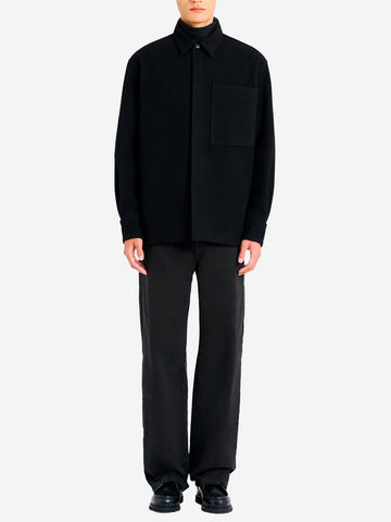 ETUDES STUDIO Overshirt nero in lana Nero