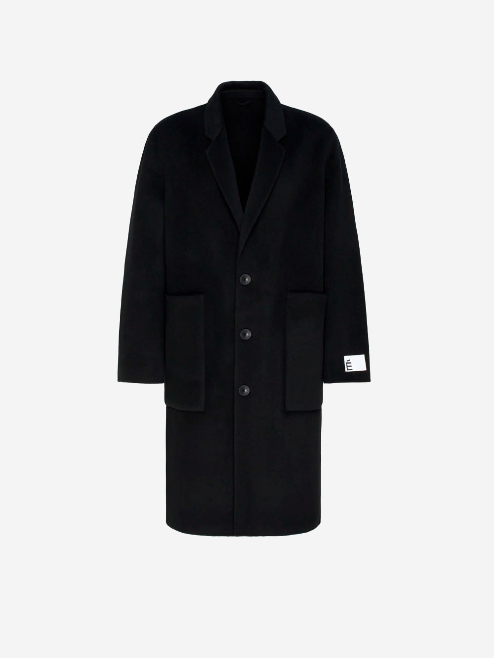 ETUDES STUDIO Cappotto oversize nero in lana Nero Urbanstaroma