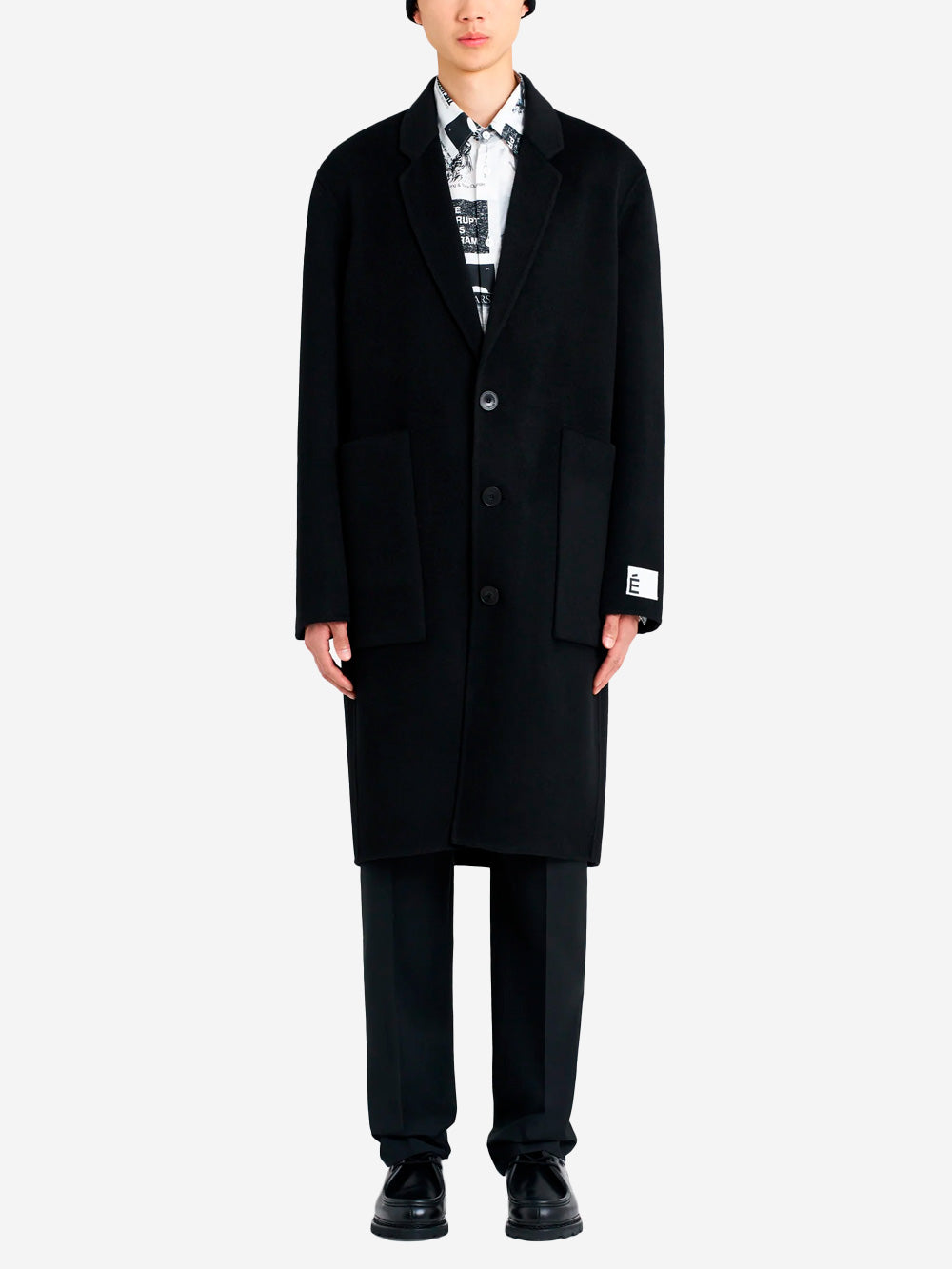 ETUDES STUDIO Cappotto oversize nero in lana Nero Urbanstaroma