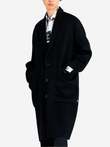 ETUDES STUDIO Cappotto oversize nero in lana Nero