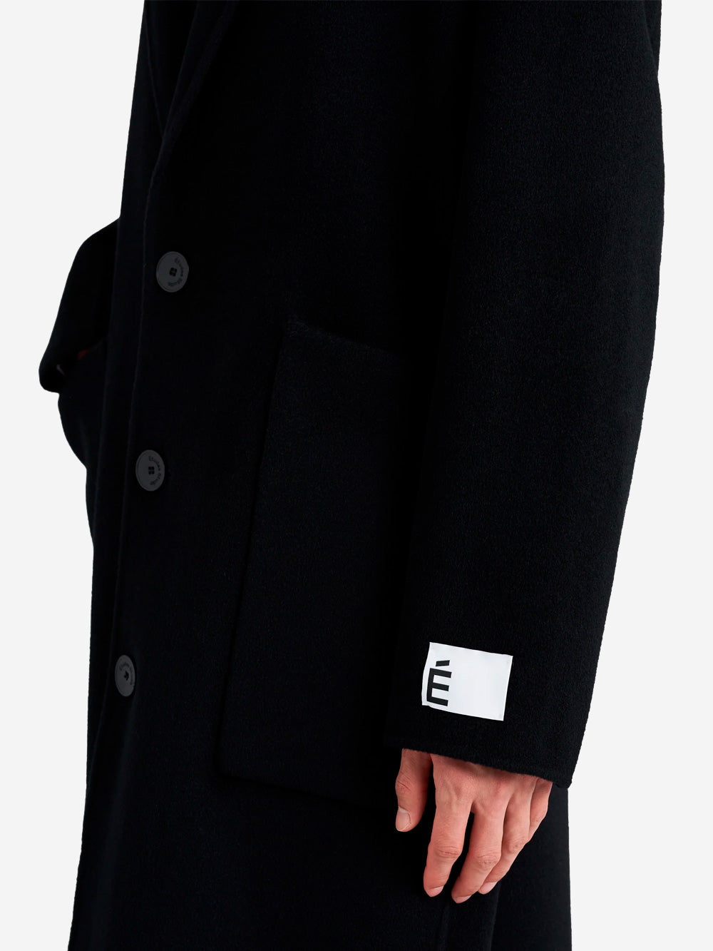 ETUDES STUDIO Cappotto oversize nero in lana Nero Urbanstaroma