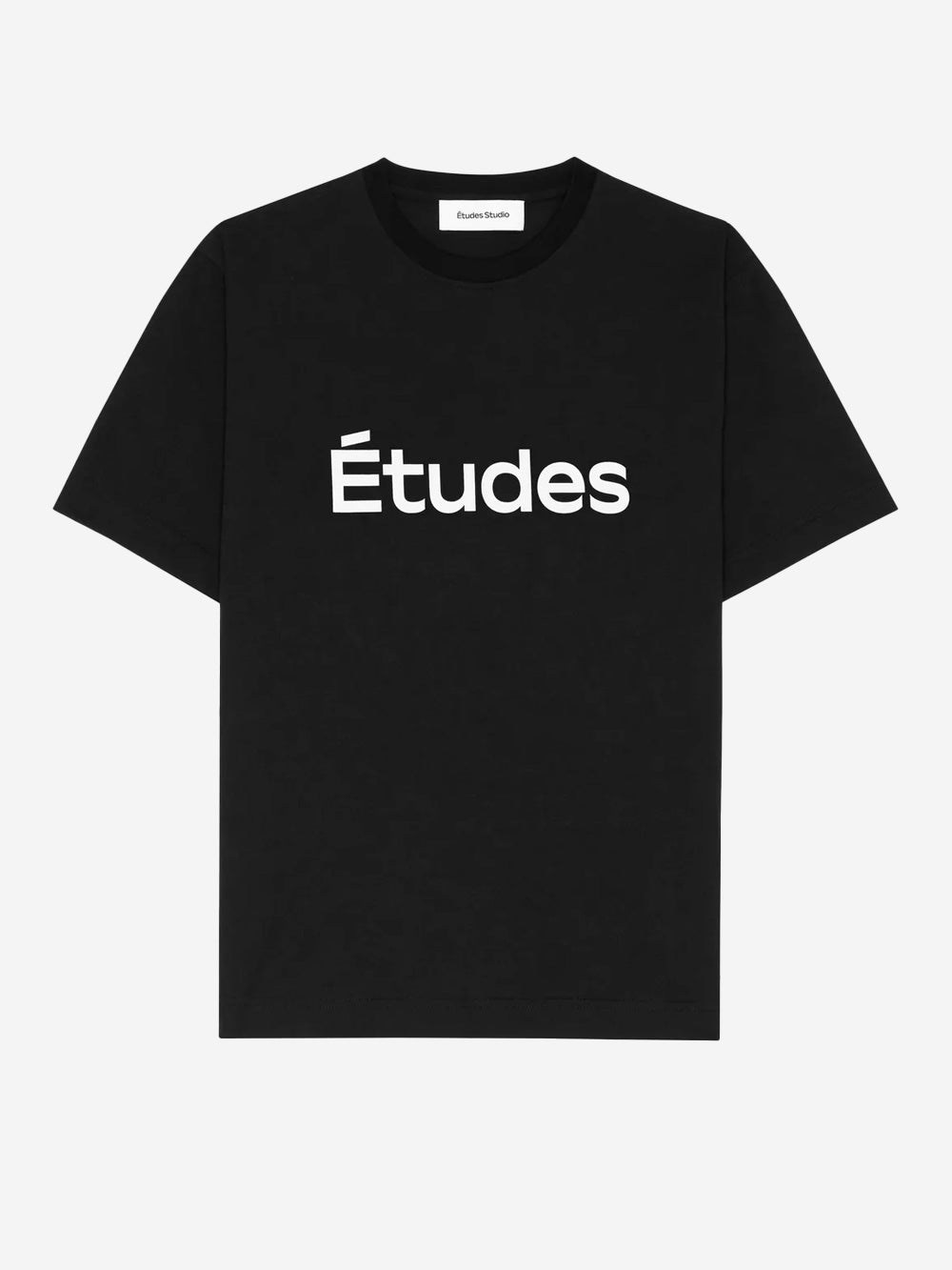 ETUDES STUDIO T-shirt nera regular con logo serigrafico Nero Urbanstaroma