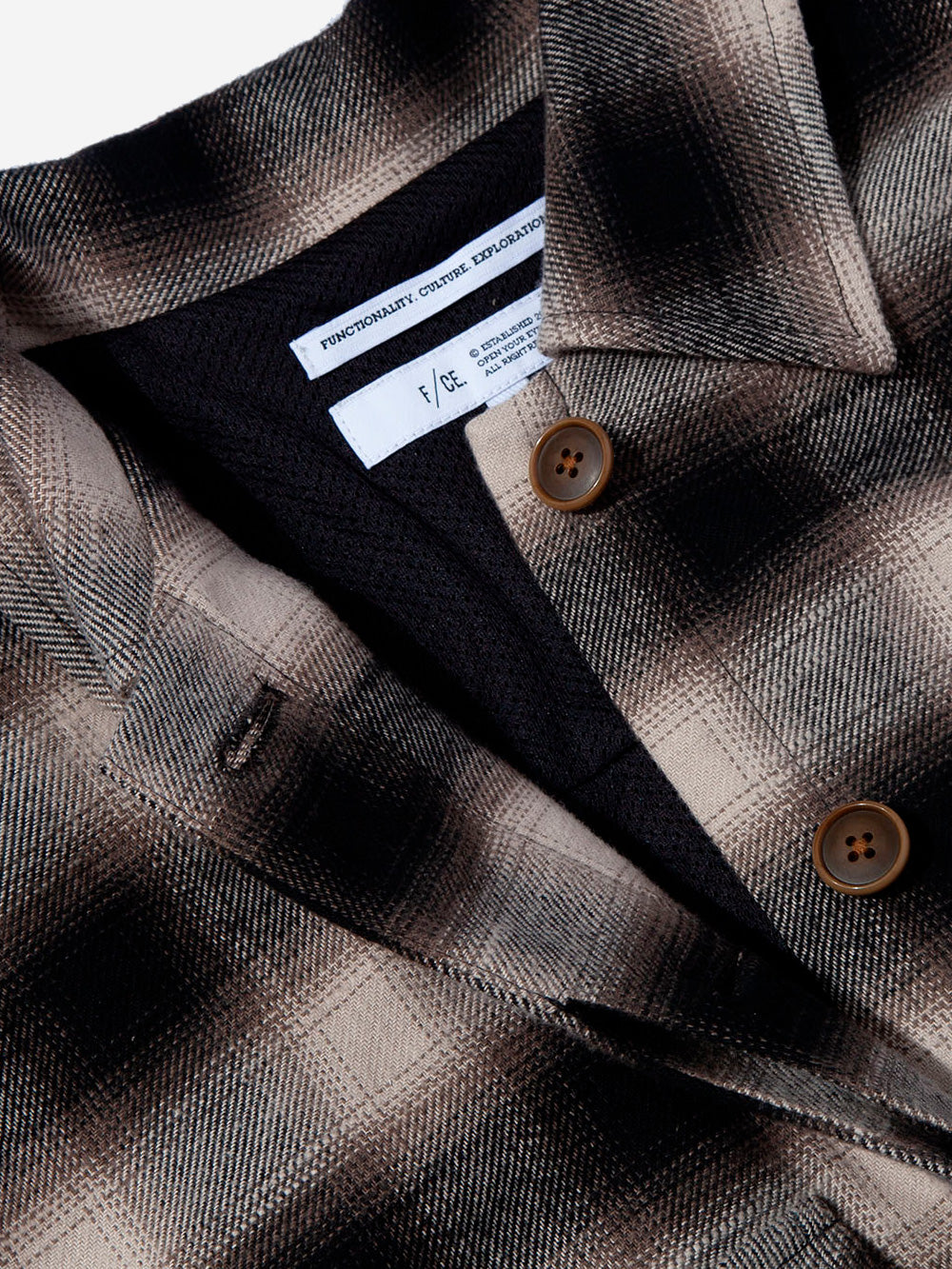 F/CE. Camicia check field avorio Urbanstaroma