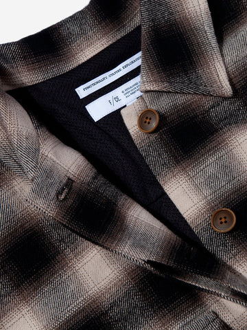 F/CE. Camicia check field avorio