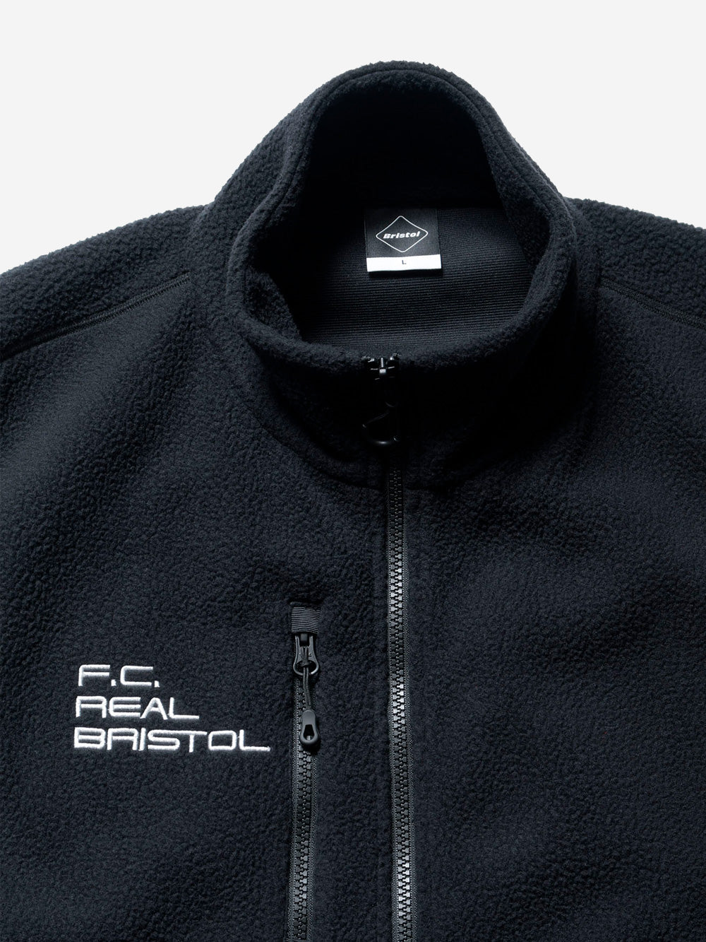 F.C.REAL BRISTOL Gilet Polartec shearling jersey nero Nero Urbanstaroma