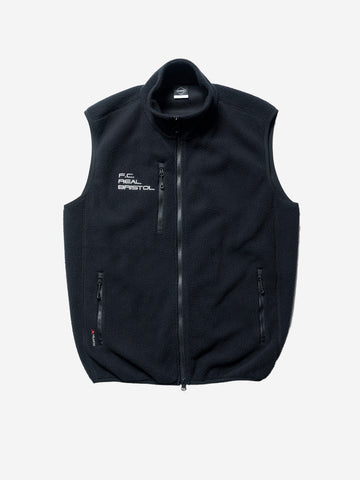 F.C.REAL BRISTOL Gilet Polartec shearling jersey nero Nero