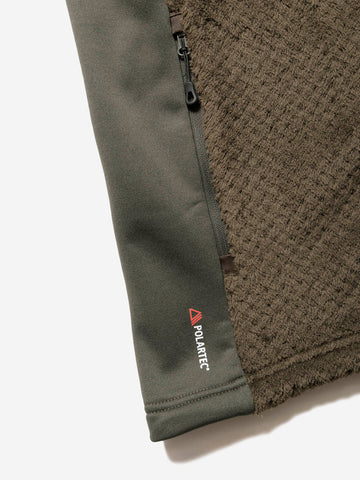 F.C.REAL BRISTOL Giacca hoodie Polartec khaki Verde