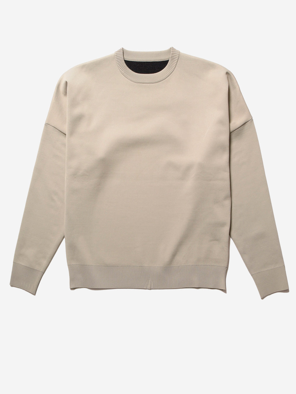 F/CE. Maglione giroccolo beige knit con logo Beige Urbanstaroma