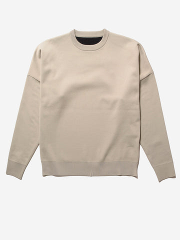 F/CE. Maglione giroccolo beige knit con logo Beige