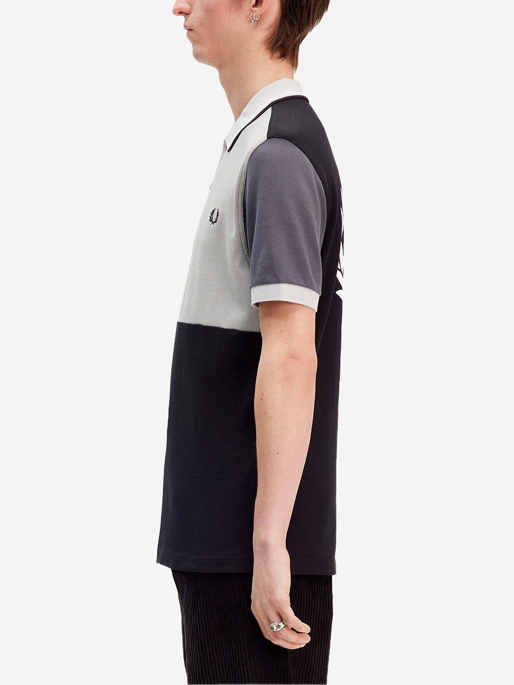 FRED PERRY X BEAMS FP Beams Blank Canvas 1 griglia nera Nero Urbanstaroma