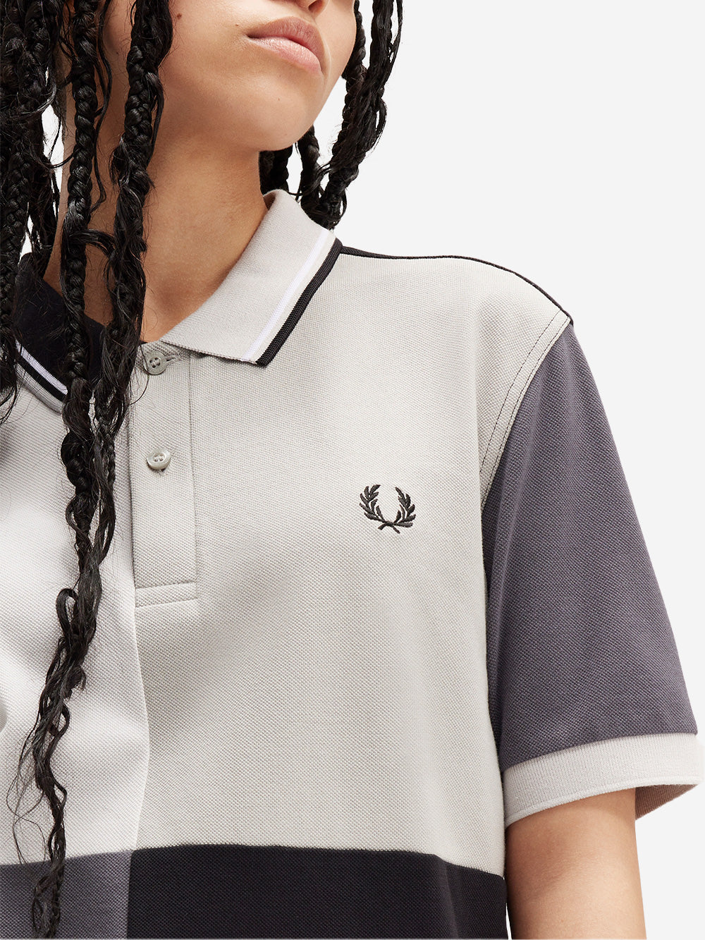 FRED PERRY X BEAMS FP Beams Blank Canvas 1 griglia nera Nero Urbanstaroma