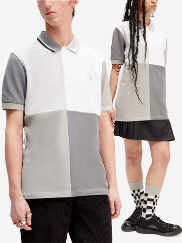 FRED PERRY X BEAMS FP Beams Blank Canvas 1 griglia bianca Bianco