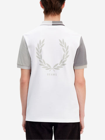 FRED PERRY X BEAMS FP Beams Blank Canvas 1 griglia bianca Bianco