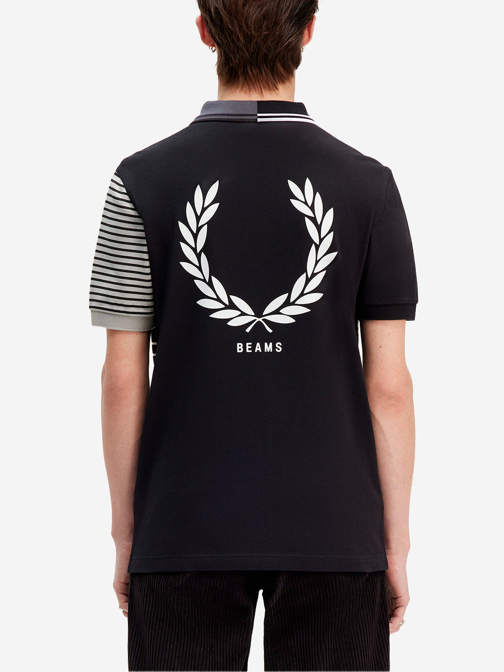 FRED PERRY X BEAMS FP Beams Blank Canvas 1 nero - righe Nero Urbanstaroma