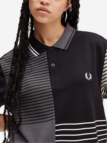 FRED PERRY X BEAMS FP Beams Blank Canvas 1 nero - righe Nero