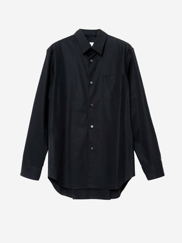 FUMITO GANRYU Camicia con zip nera Nero