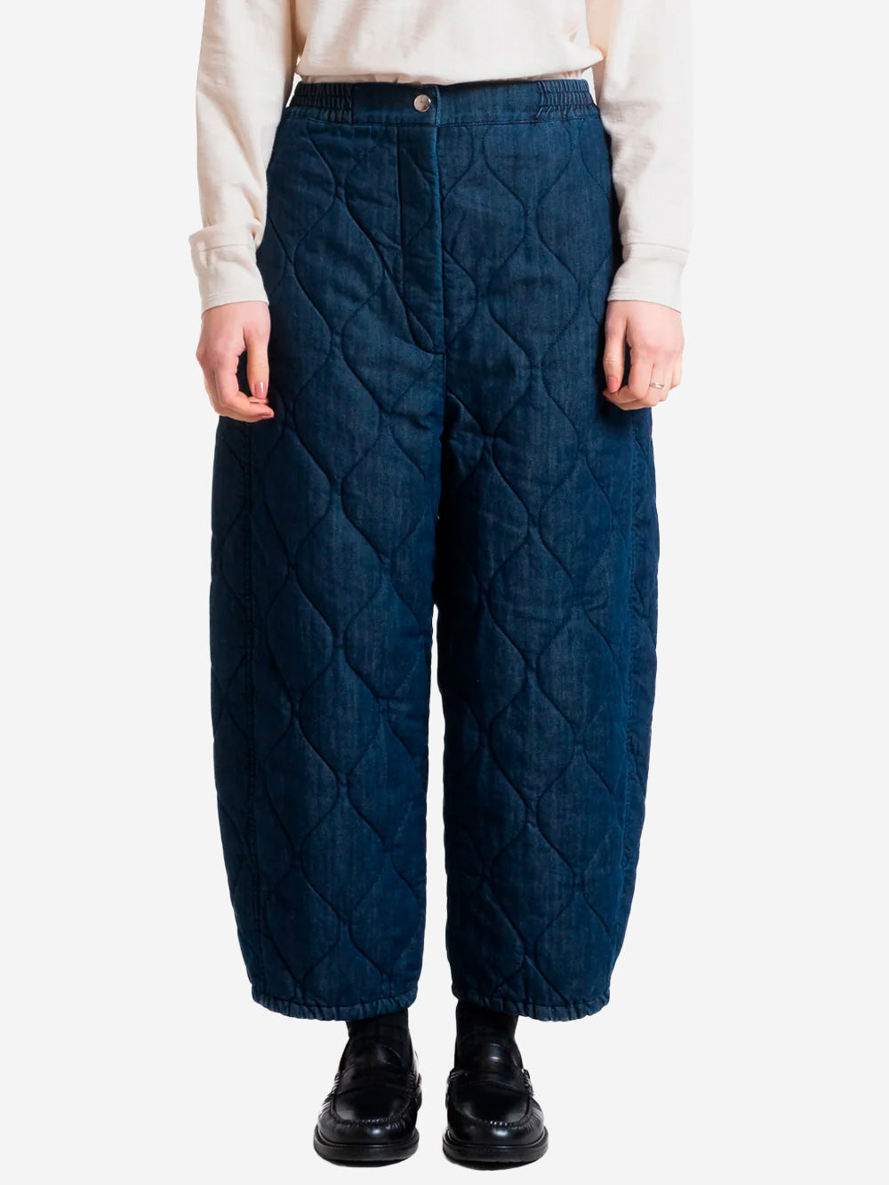 GIRLS OF DUST Pantaloni indigo wide round Indigo Urbanstaroma