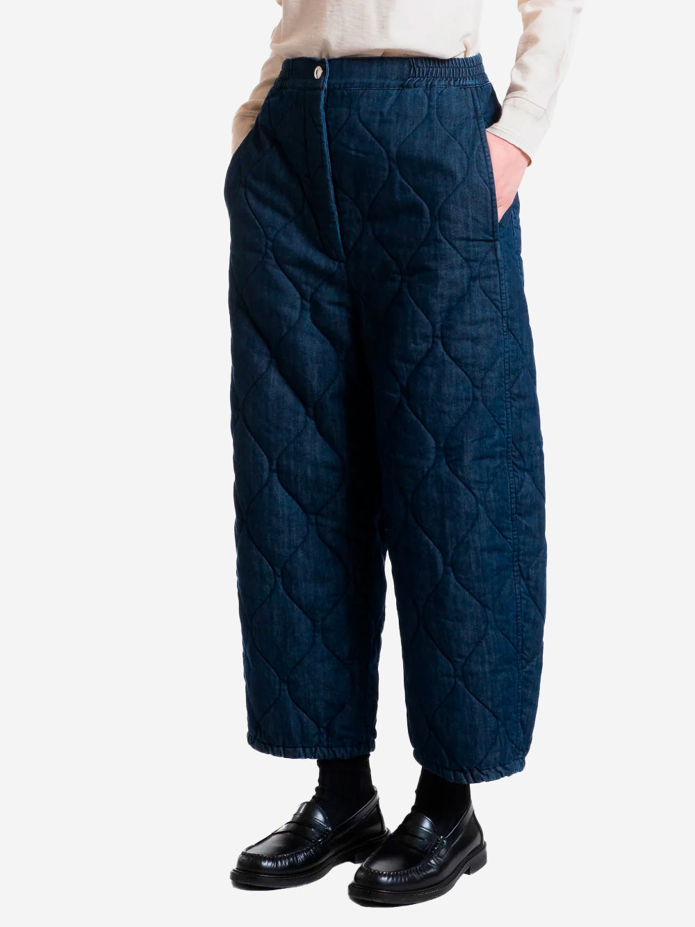 GIRLS OF DUST Pantaloni indigo wide round Indigo Urbanstaroma