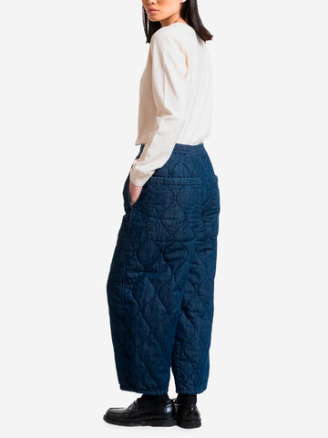 GIRLS OF DUST Pantaloni indigo wide round Indigo