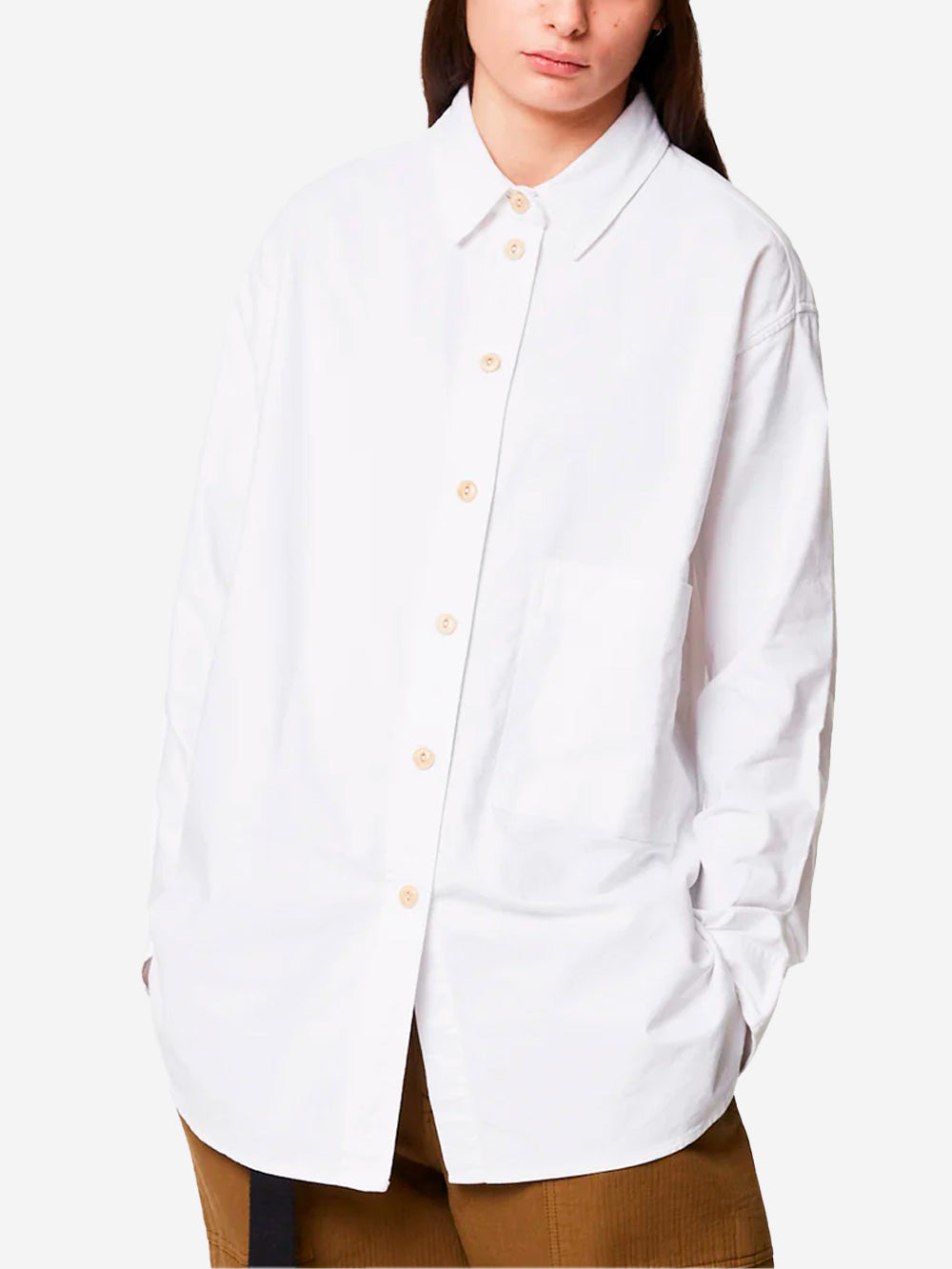 GIRLS OF DUST Camicia bianca Oxford oversize Bianco Urbanstaroma