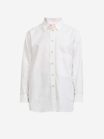 GIRLS OF DUST Camicia bianca Oxford oversize Bianco