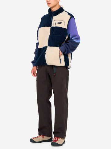 GRAMICCI Gilet Checkered Sherpa navy Navy