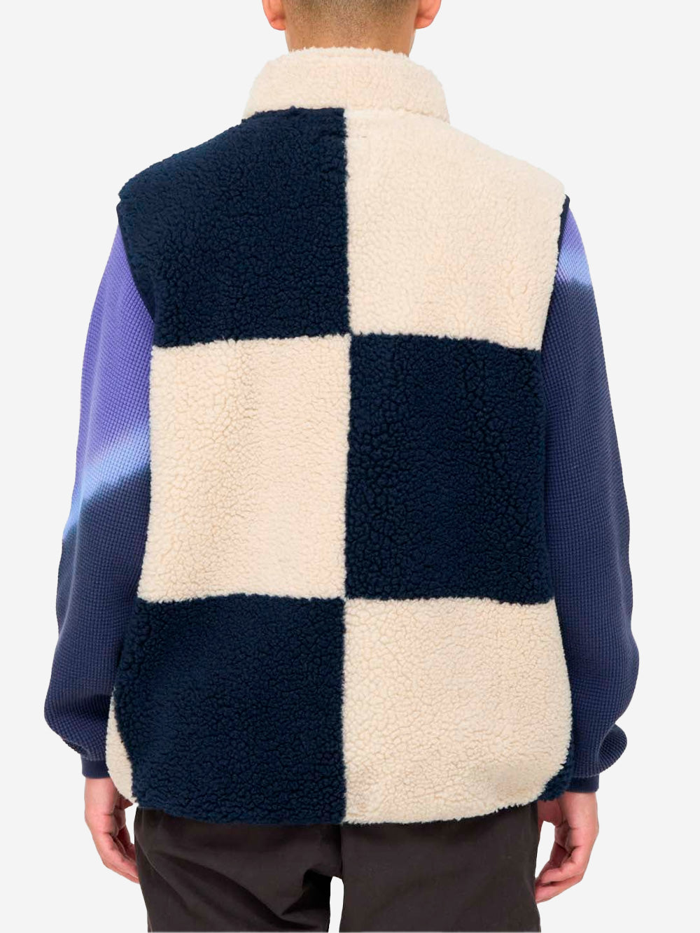 GRAMICCI Gilet Checkered Sherpa navy Navy Urbanstaroma