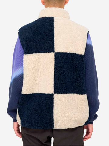 GRAMICCI Gilet Checkered Sherpa navy Navy