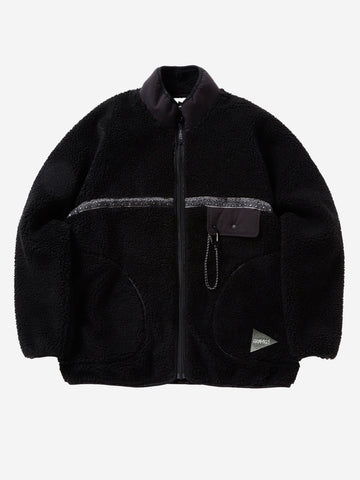 Gramicci x And Wander JQ Taple Fleece Jacket nero