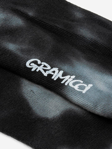 GRAMICCI Calzini neri tie dye Nero