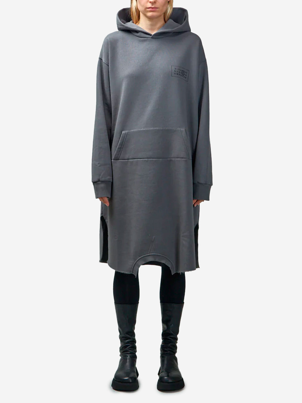 MM6 MAISON MARGIELA Mini dress grigio in maglia Grigio Urbanstaroma