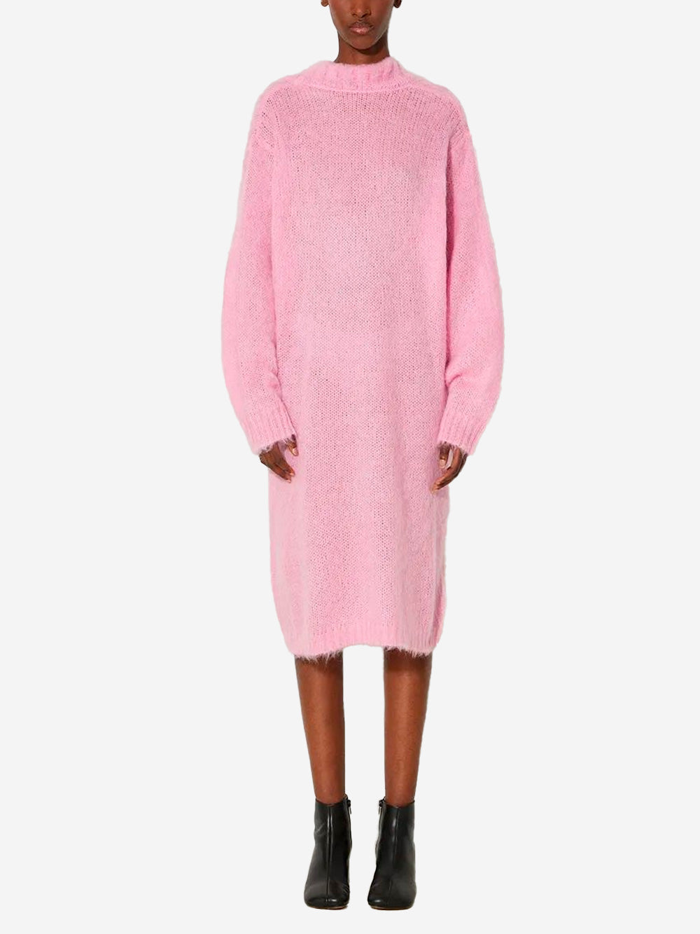 MM6 MAISON MARGIELA Abito rosa in maglia misto mohair Rosa Urbanstaroma