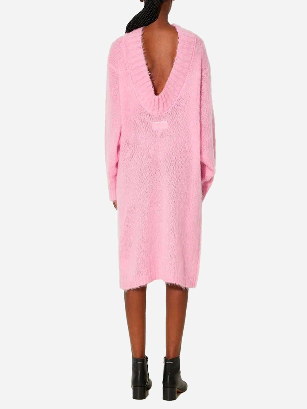 MM6 MAISON MARGIELA Abito rosa in maglia misto mohair Rosa Urbanstaroma