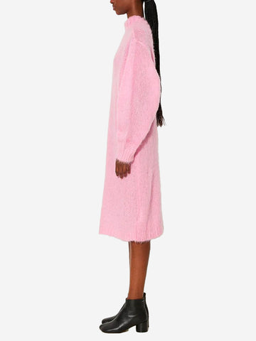 MM6 MAISON MARGIELA Abito rosa in maglia misto mohair Rosa