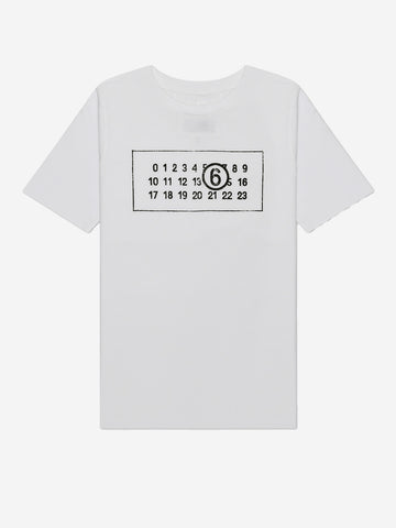 MM6 MAISON MARGIELA T-shirt bianca con logo Bianco