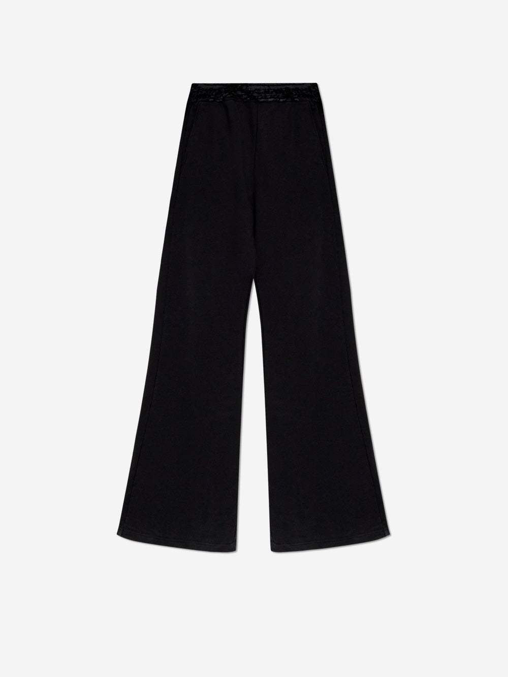 MM6 MAISON MARGIELA W Sweatpants neri con ruches in vita Nero Urbanstaroma