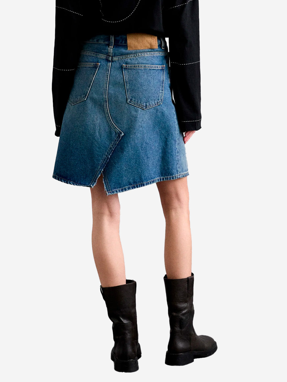 MM6 MAISON MARGIELA Gonna midi in denim Blu Urbanstaroma