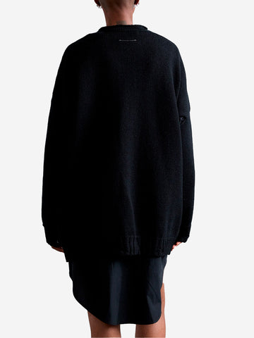 MM6 MAISON MARGIELA W Maglione nero in lana Nero