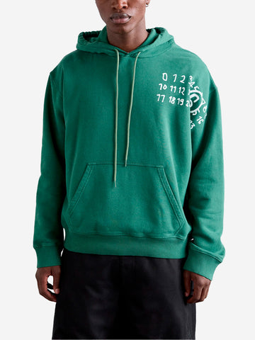 Sudadera Number logo verde