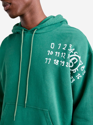 Sudadera Number logo verde